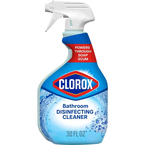Clorox Disinfecting Unscented Bathroom Cleaner Spray - 30 fl oz: Bleach-Free Liquid, Multipurpose, Multi-Surface