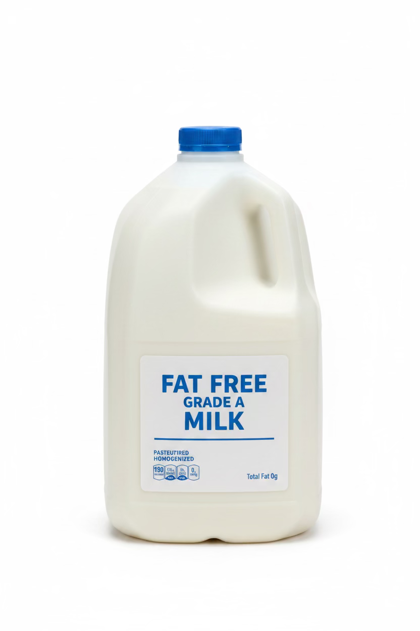 Fat-Free Milk, Gallon, 128 fl oz