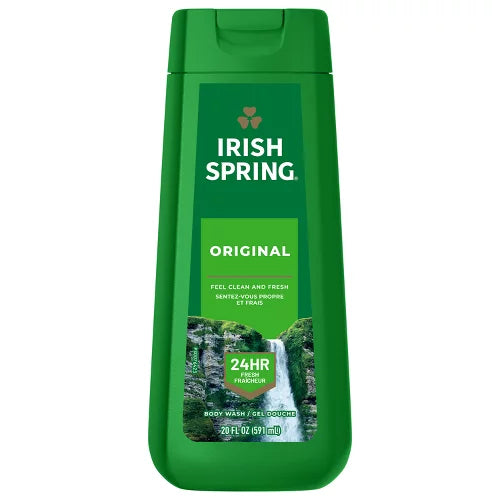 Irish Spring Original Clean Body Wash for Men - 20 fl oz: Paraben-Free, Phthalate-Free, Moisturizing Gel