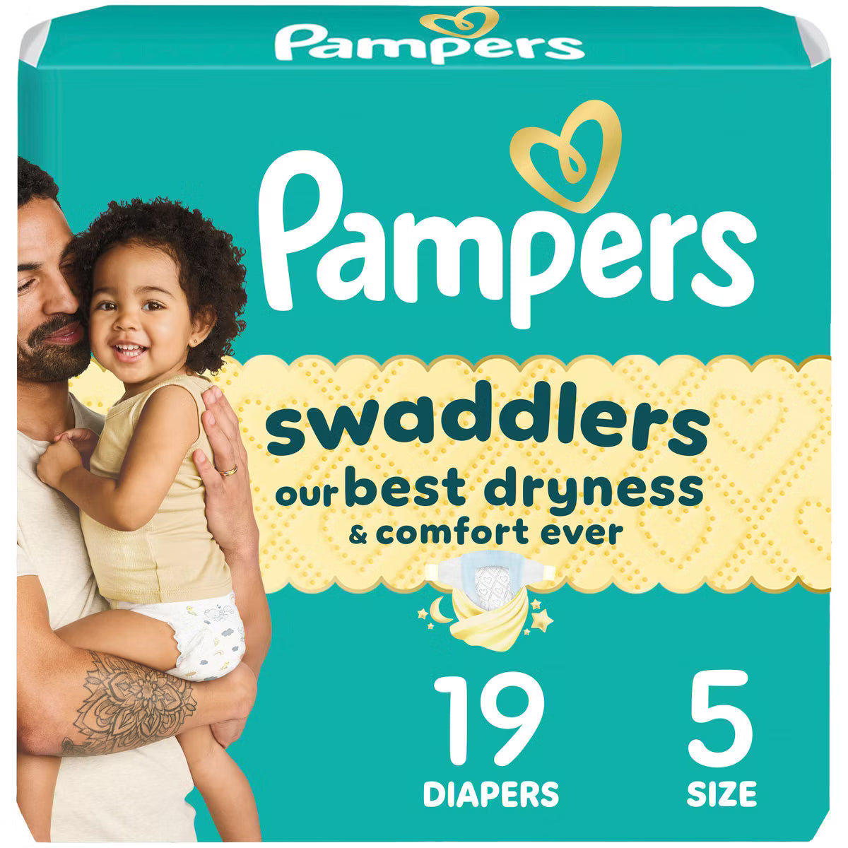 Pampers Swaddlers Diapers - Jumbo Pack - Size 5 - 19ct