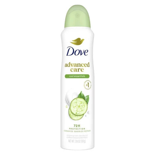 Dove Beauty Advanced Care Cool Essentials 72-Hour Women's Antiperspirant & Deodorant Dry Spray - 3.8oz: Paraben-Free, Sulfate-Free